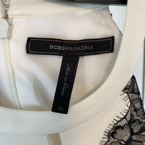BCBG MaxAzaria black and white lace dress - Picture 2 of 5